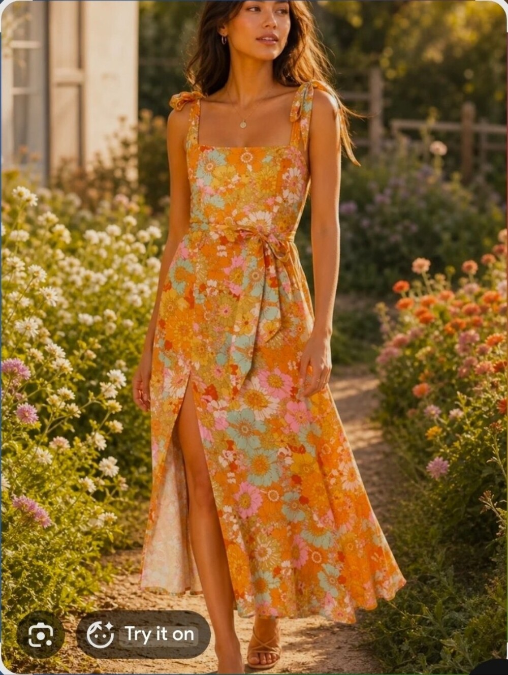 Show Me Your Mumy Claire Midi Dress- Groovy Bloom-Medium-Retail $188.00 - Picture 2 of 13